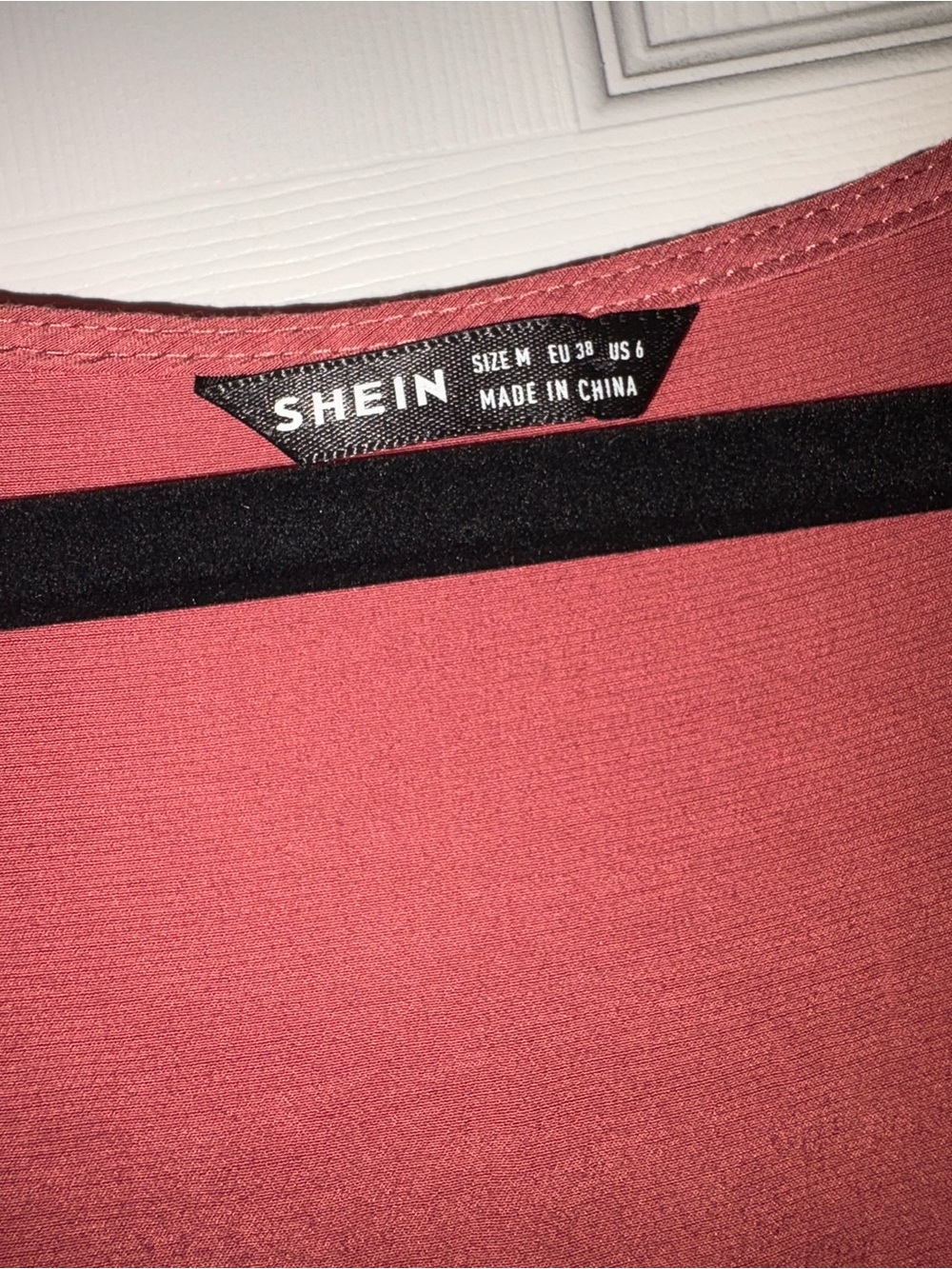 Rust Red Flutter Sleeve Ruffle Blouse - Picture 3 of 3